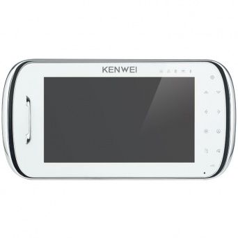 Цветной монитор видеодомофона без трубки (hands-free) - KW-S704C-W100 белый