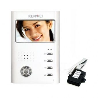 Цветной монитор видеодомофона без трубки (hands-free) - KW-E430C Vizit белый