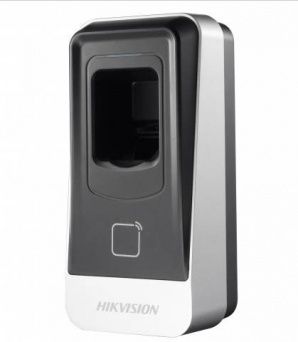 Биометрический считыватель отпечатков пальцев и карт Mifare HikVision DS-K1201MF
