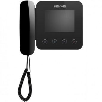 Видеодомофон для цифрового домофона - KW-E400FC чёрный XL