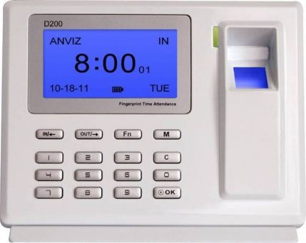 Портативная биометрическая система учета рабочего времени Anviz D200