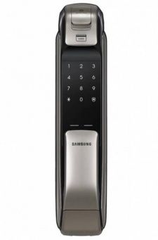 Электронный замок биометрический Samsung SHP-DP728 с bluetooth (двухригельная врезная часть)