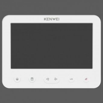 Цветной монитор видеодомофона без трубки (hands-free) - *KW-E706FC-W200 белый