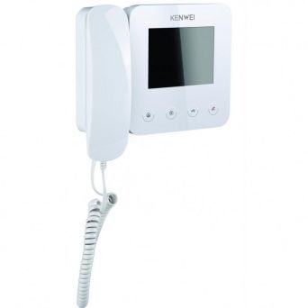 Видеодомофон для цифрового домофона - KW-E400FC белый XL